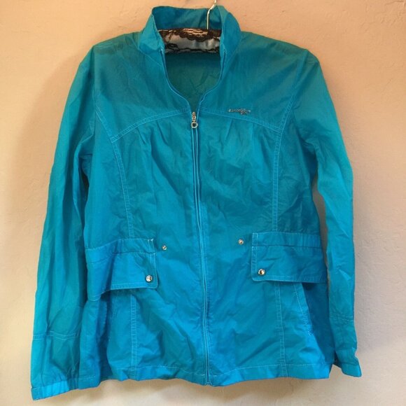 Lancetti Golf Milano Jacket Womens Lightweight Athletic Size 90-165 Blue Zip Up - Picture 1 of 8
